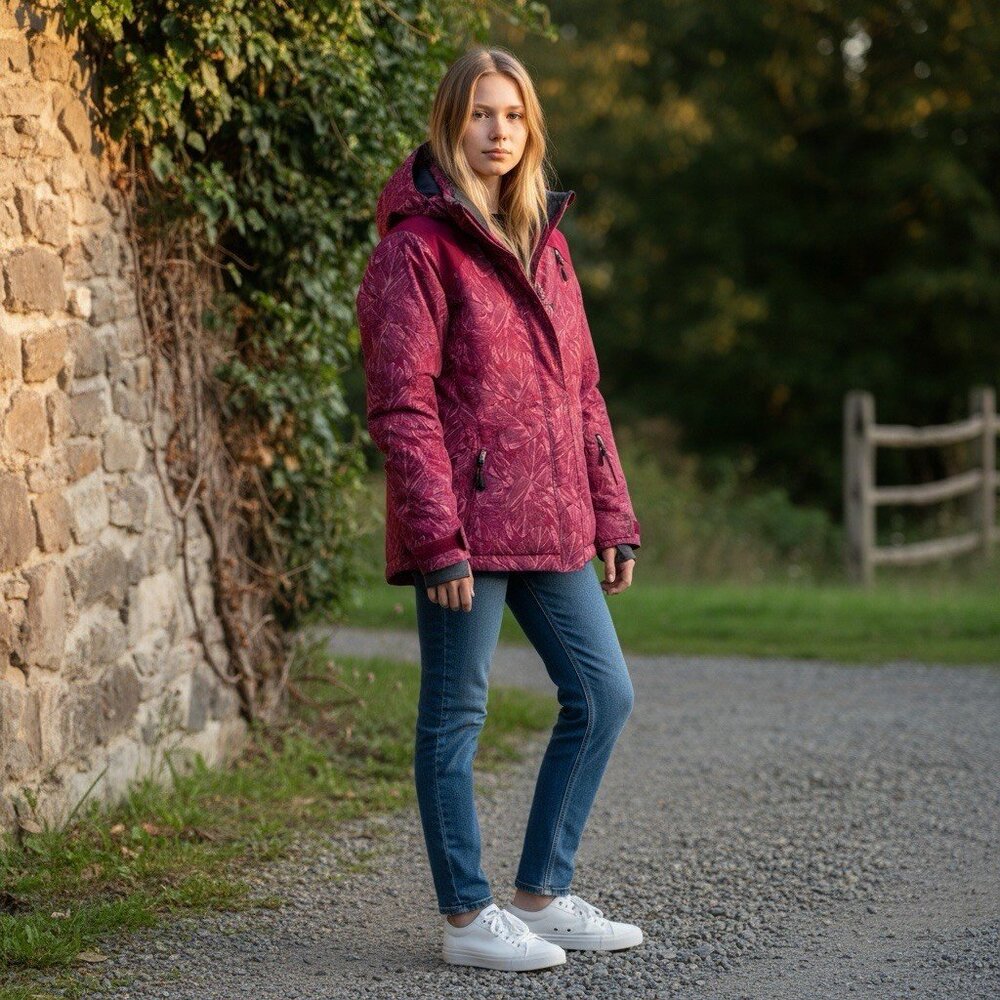 Boulder Gear Youth Girls Jasmine Jacket‎ Cranberry Island XL Thumbholes Ski Snow